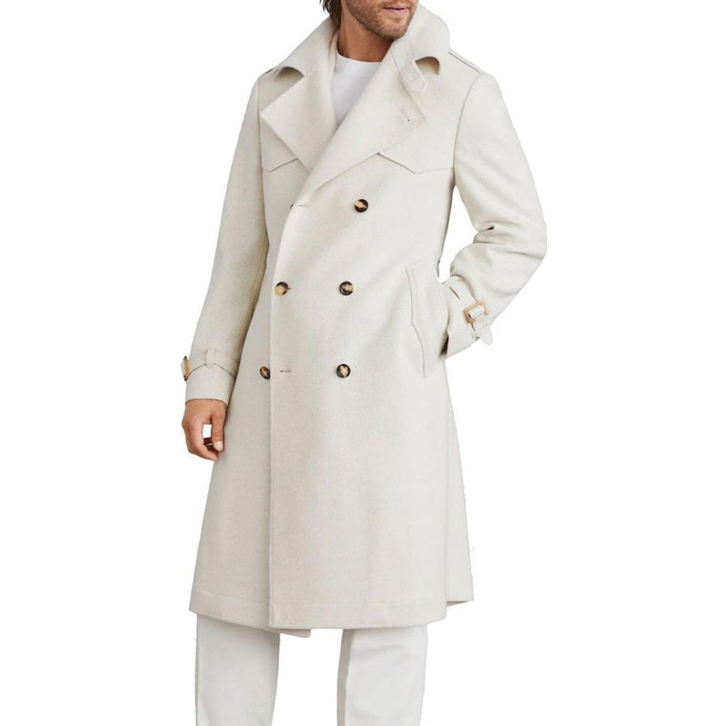 Brunello Cucinelli beige kasjmier jas