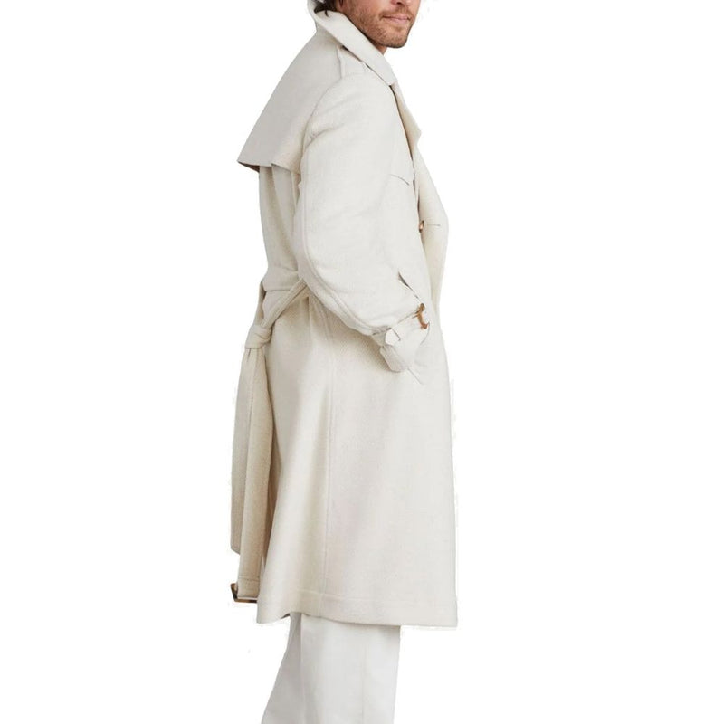 Brunello Cucinelli beige kasjmier jas