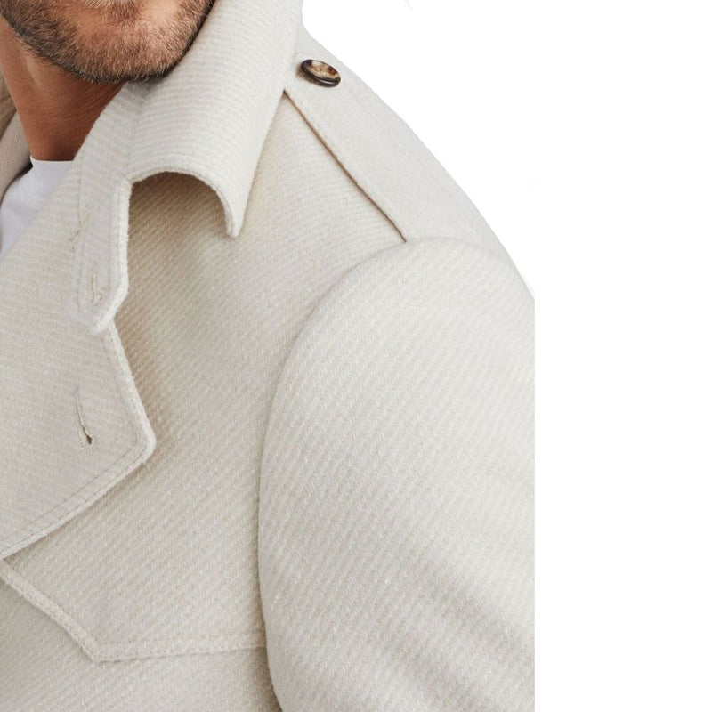 Brunello Cucinelli beige kasjmier jas