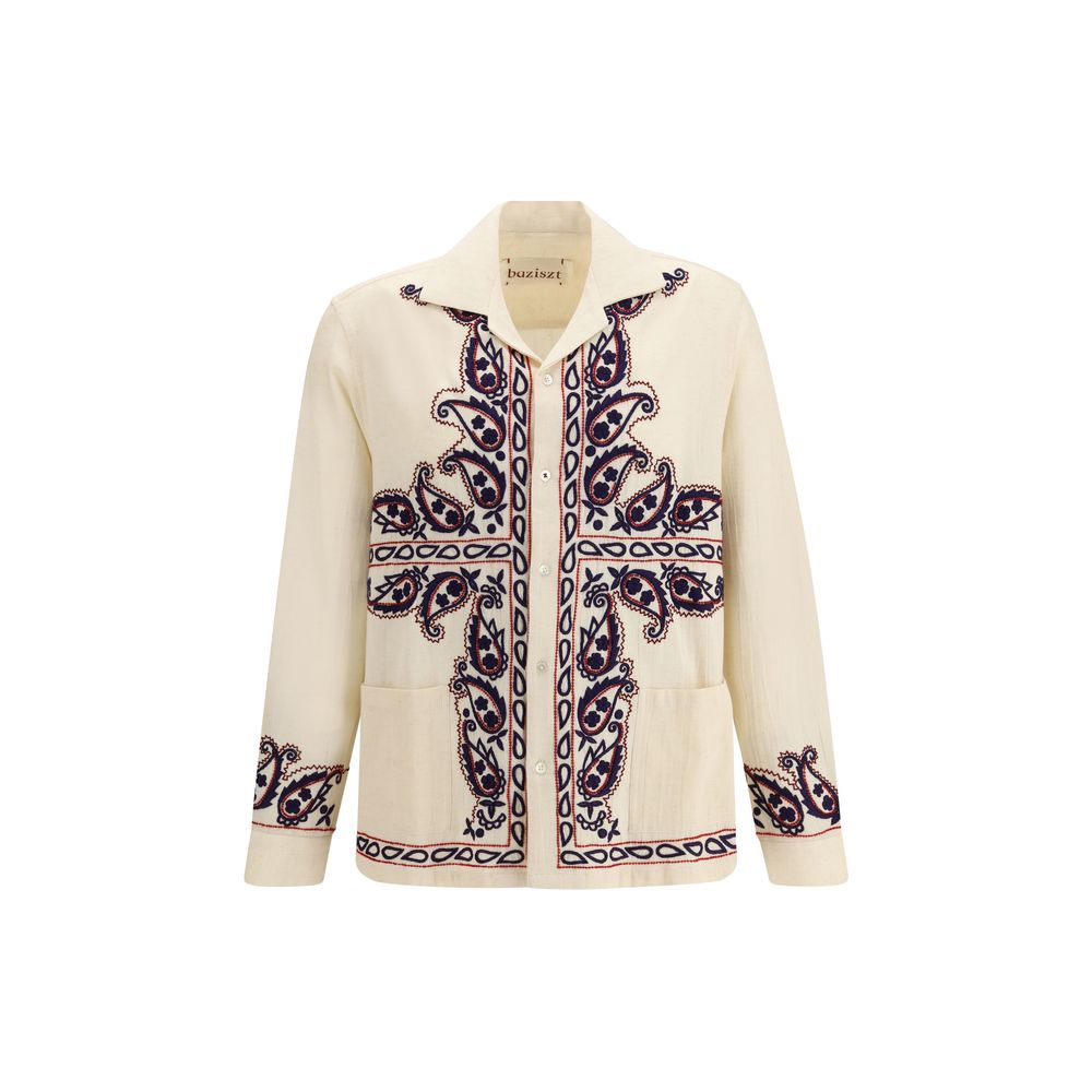 Chemise en Soie Cream Memento de Baziszt