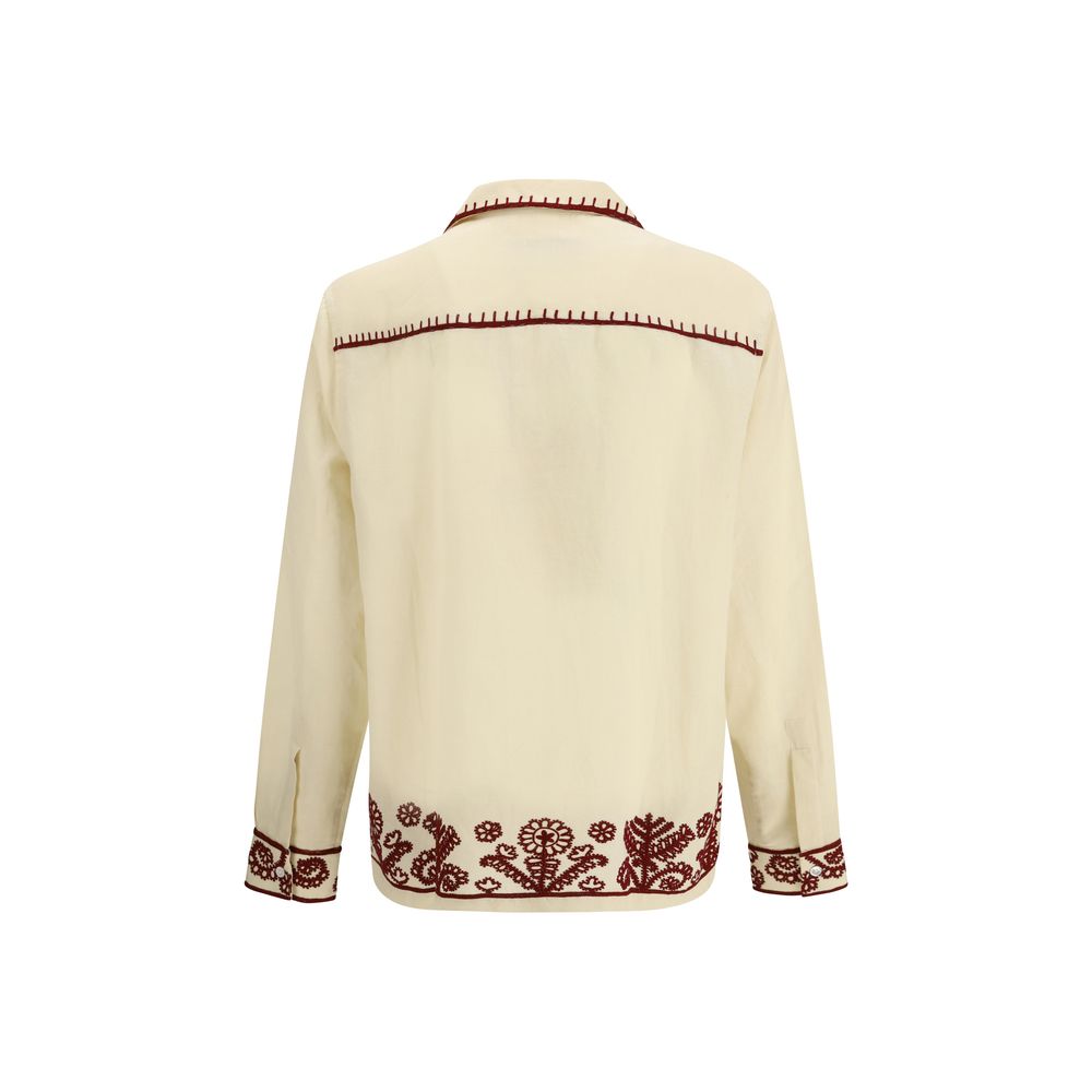 Chemise Fougère Crème en Chanvre Baziszt