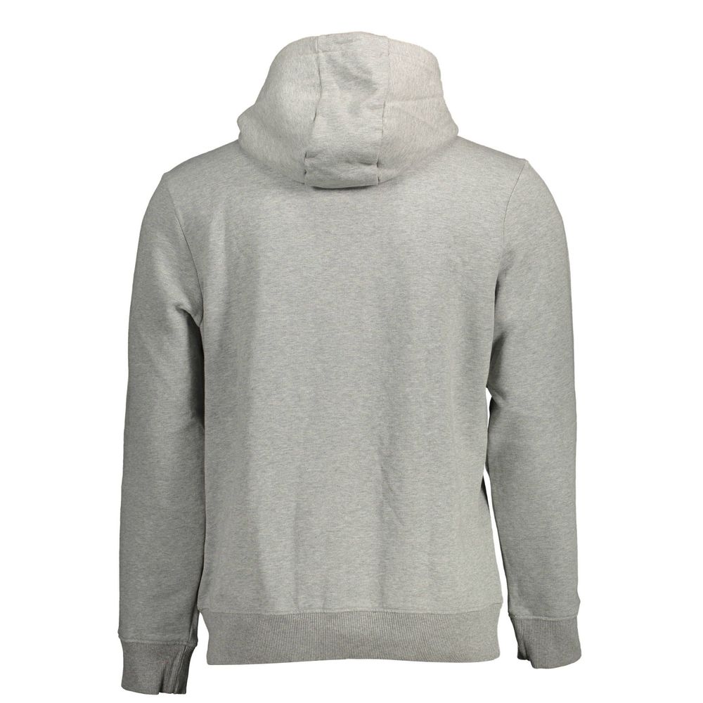 Hoodie en coton gris Napapijri pour hommes