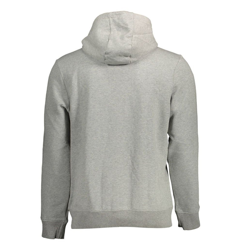 Napapijri Gray Cotton Hoodie - Stylish & Comfortable