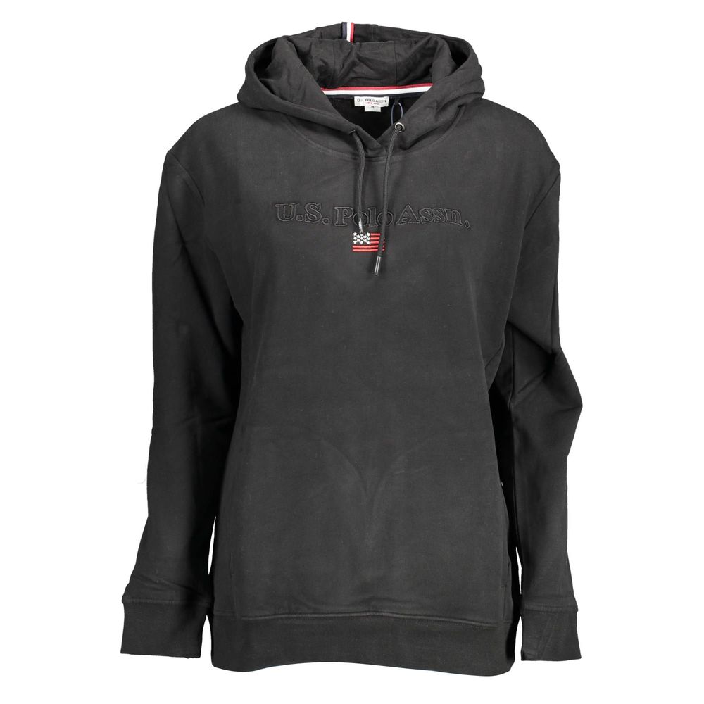 U.S. POLO ASSN. Black Cotton Sweatshirt - Stylish and Comfortable