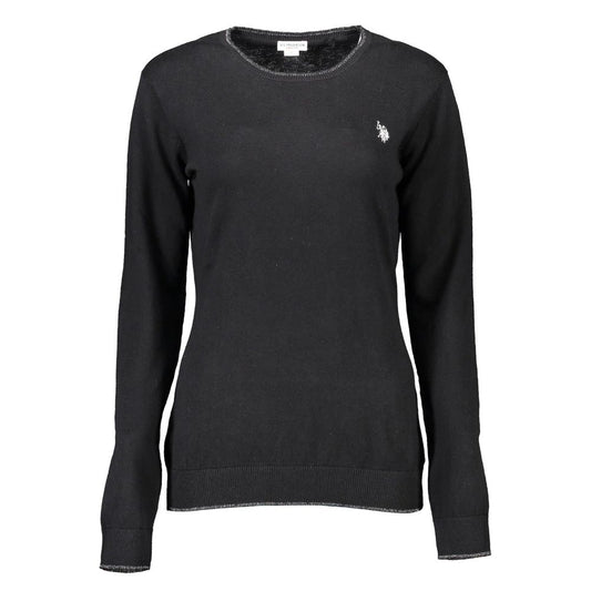 U.S. POLO ASSN. Sweatshirt en Coton Noir pour Femmes