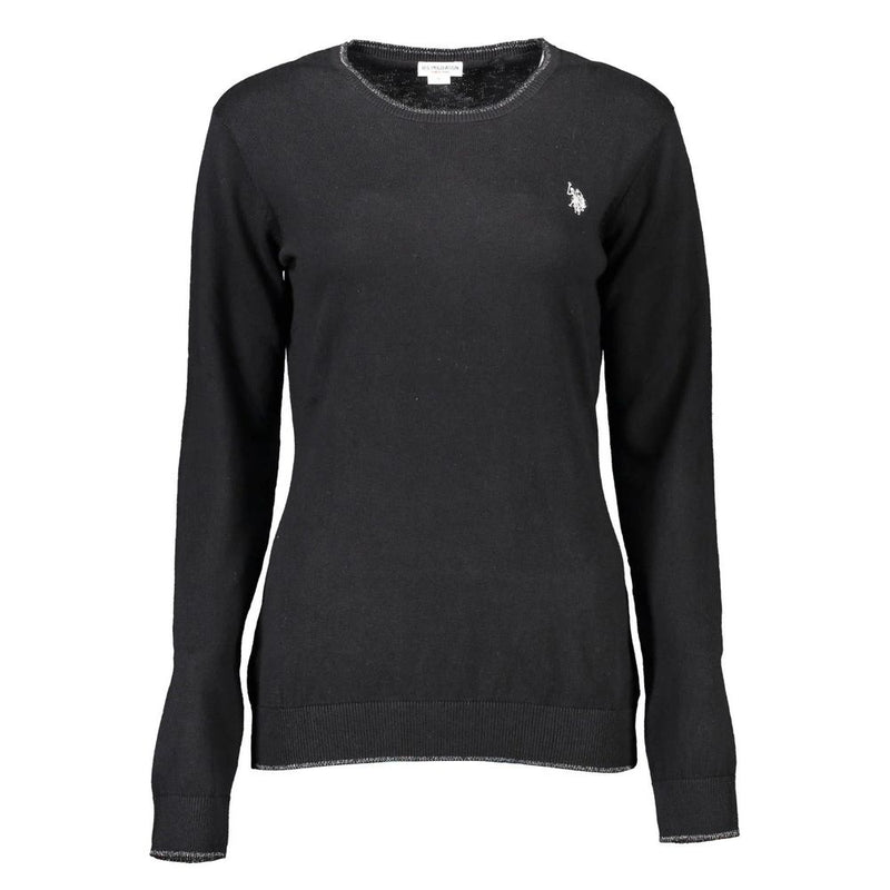 U.S. POLO ASSN. Sweatshirt en Coton Noir pour Femmes