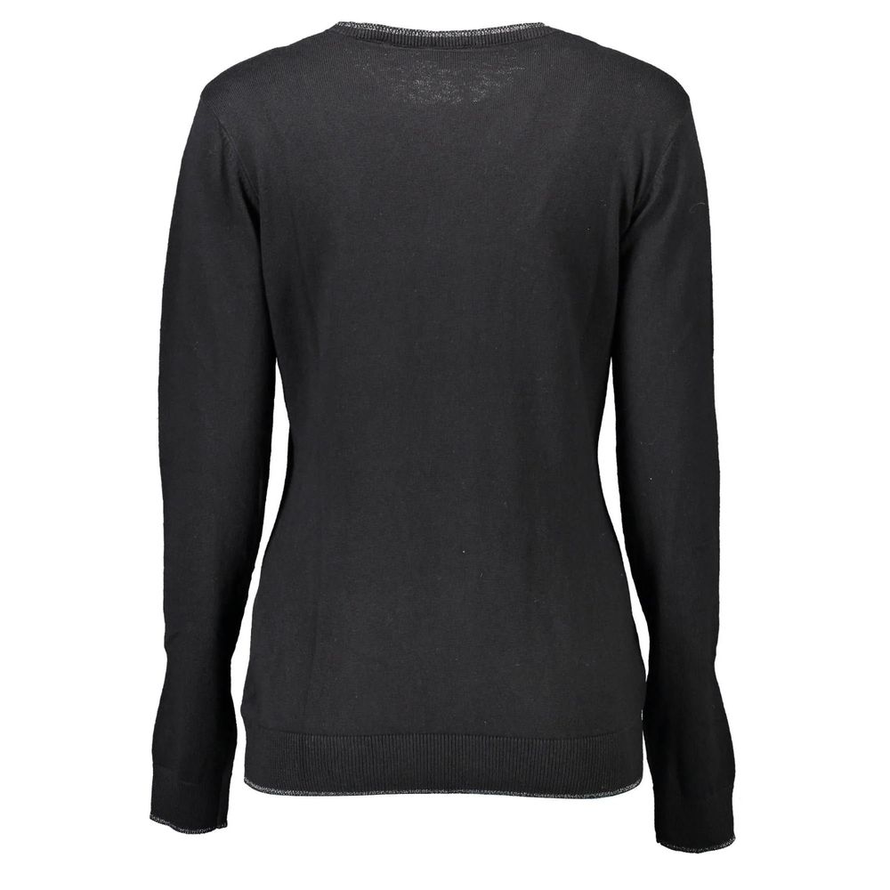U.S. POLO ASSN. Black Cotton Sweatshirt for Women