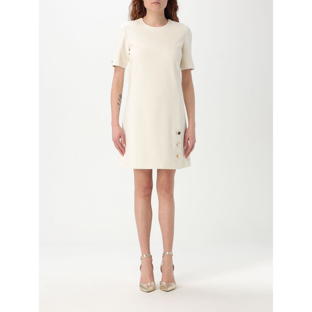 Twinset Pearl Polyester Casual Dress for Elegant Occasions