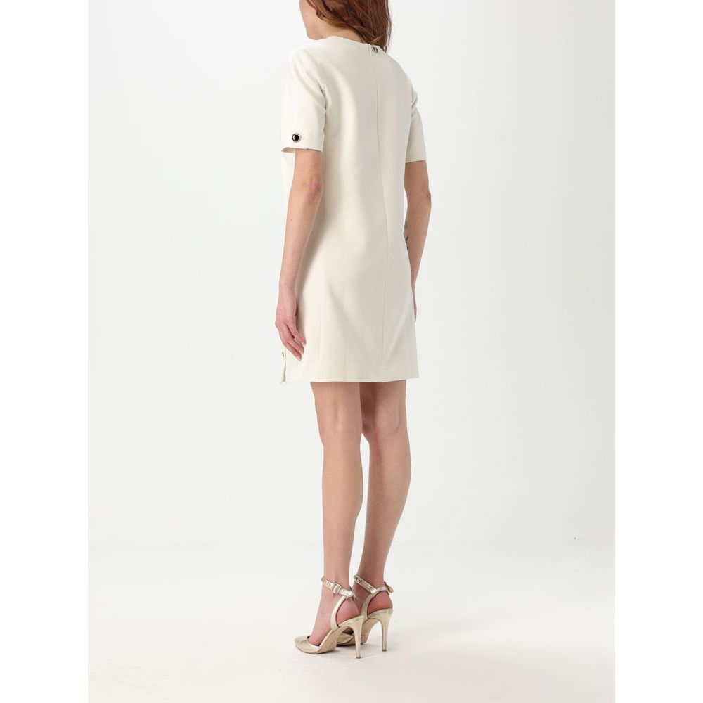 Twinset Pearl Polyester Casual Dress for Elegant Occasions
