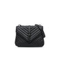 Saint Laurent Black Leather Satchel Bag