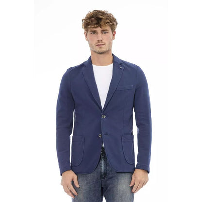 Blazer en coton bleu Distretto12