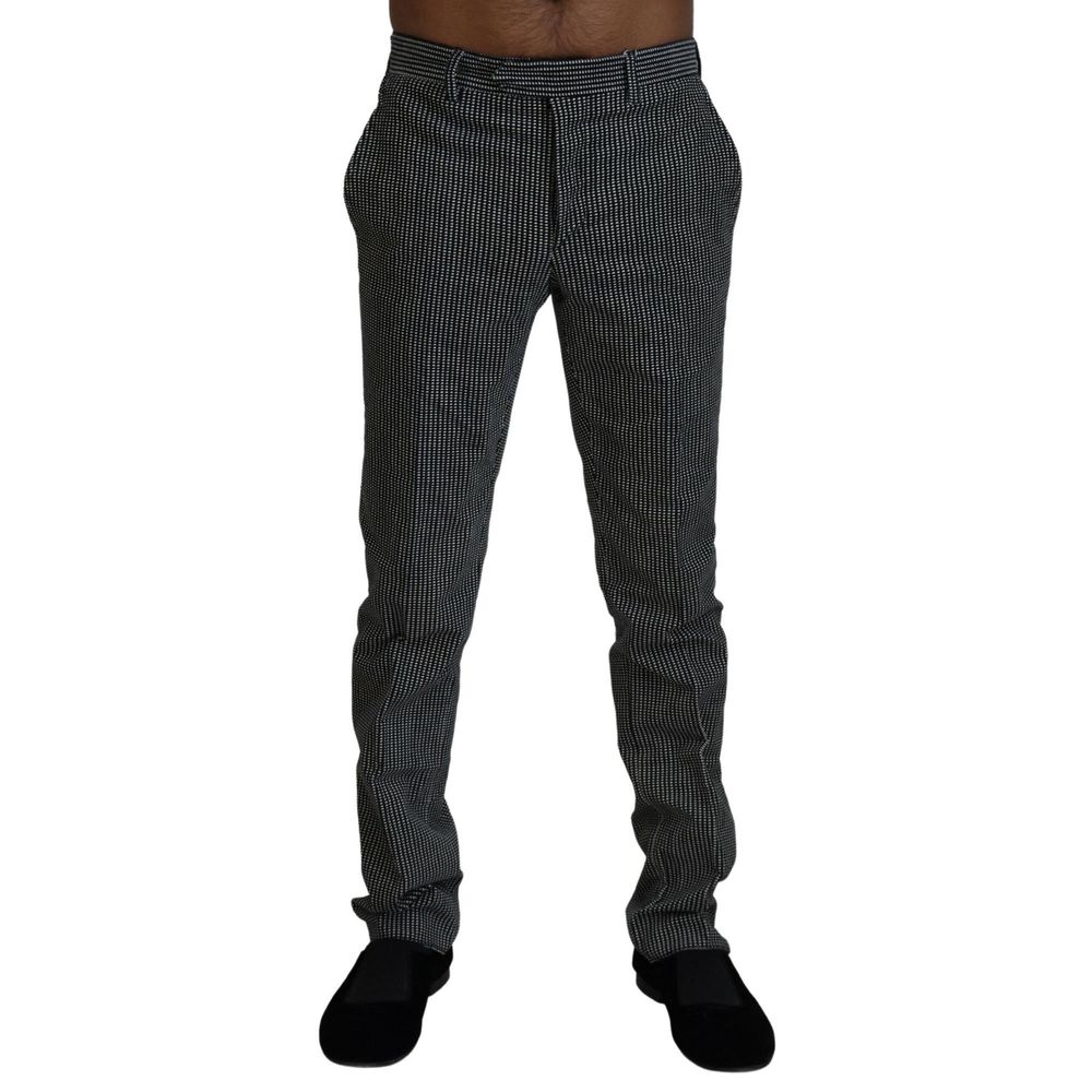 Pantalon habillé en coton noir BENCIVENGA