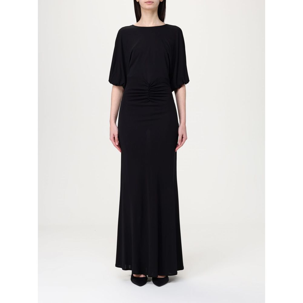 Twinset Black Elastane Casual Dress - Elegant and Comfortable