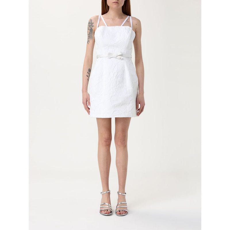 Elisabetta Franchi Robe Casual Bicolore en Polyester