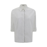 Brunello Cucinelli White Cotton Dress Shirt - Élégance et Sophistication