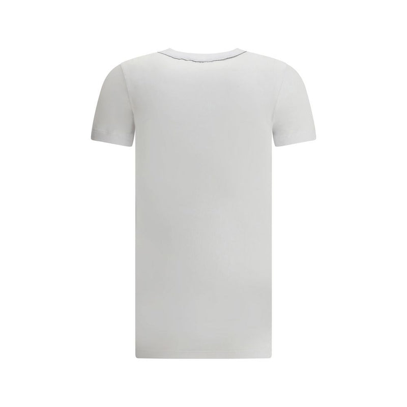 Brunello Cucinelli T-Shirt en Coton Blanc pour Femme