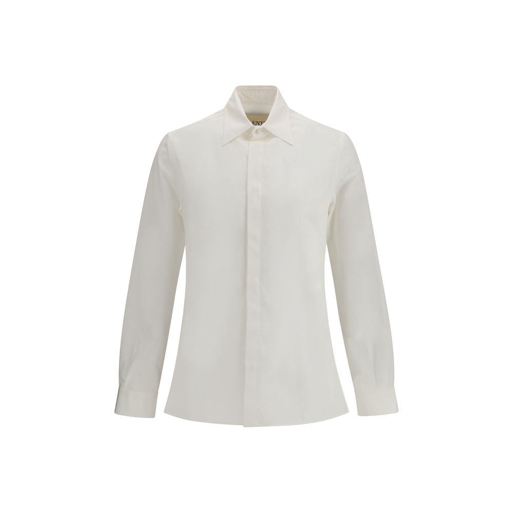Chemise en coton Valentino Rockstud Untitled blanche
