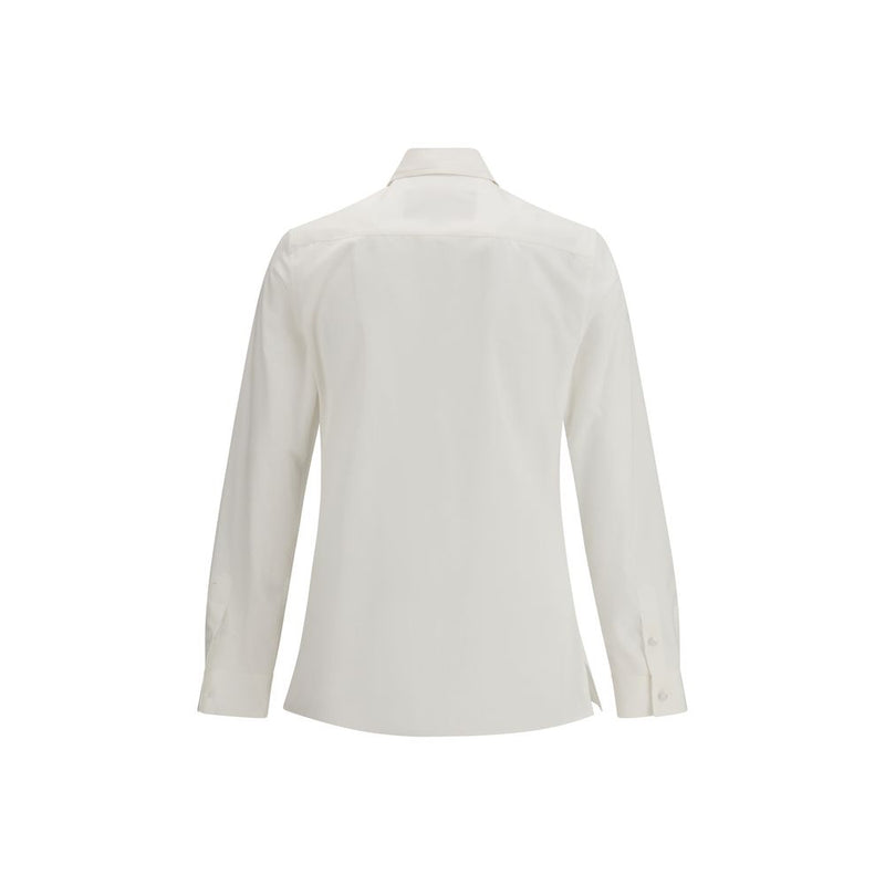 Valentino Rockstud Untitled White Cotton Dress Shirt