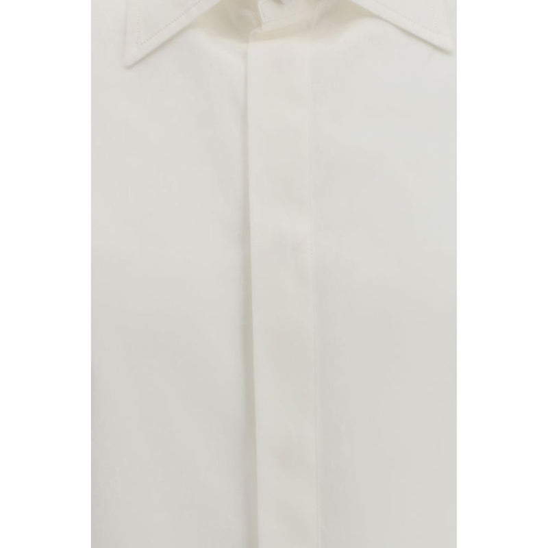 Valentino Rockstud Untitled White Cotton Dress Shirt