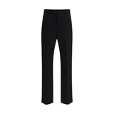 Pantalon en Fleece de Laine Noir Valentino