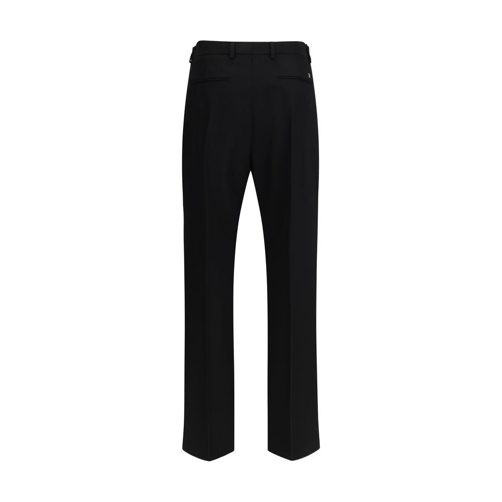 Pantalon en Fleece de Laine Noir Valentino