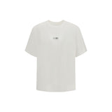T-Shirt en Coton Blanc MM6 Maison Margiela