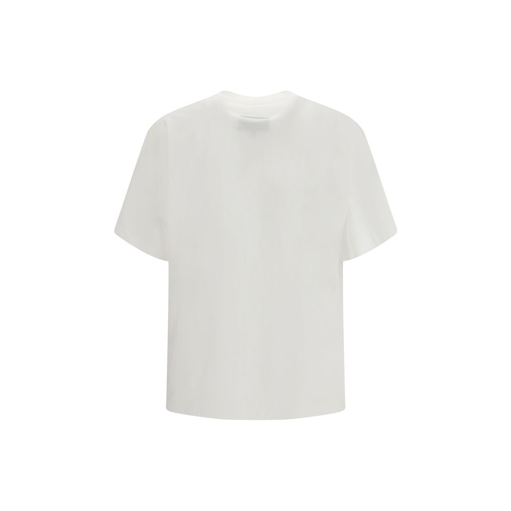 T-Shirt en Coton Blanc MM6 Maison Margiela