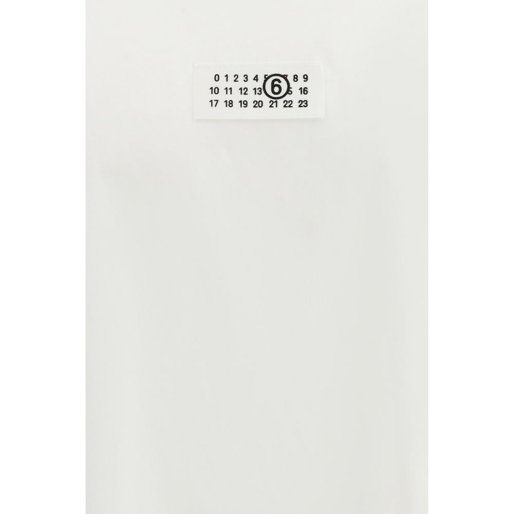 T-Shirt en Coton Blanc MM6 Maison Margiela