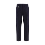 Pantalon habillé Prada en coton bleu