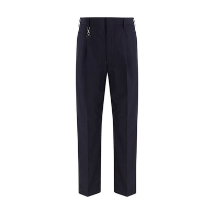 Prada Blue Cotton Dress Pants