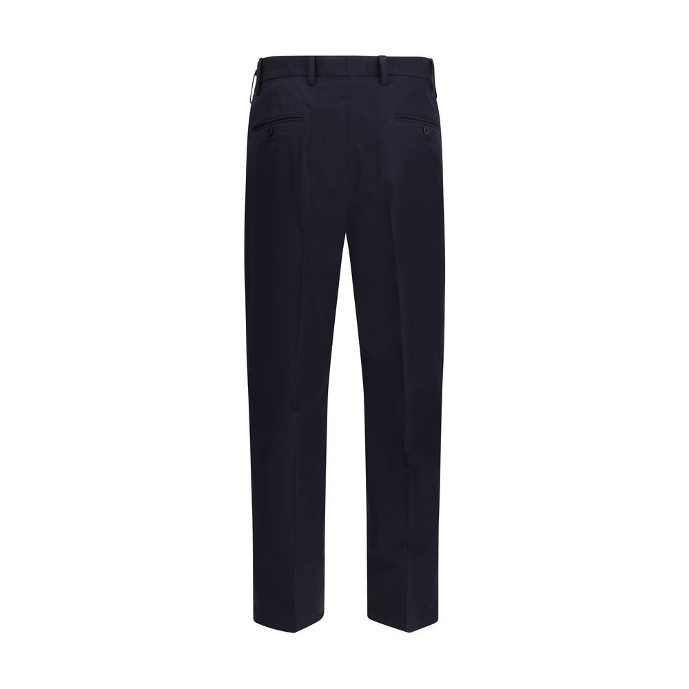 Pantalon habillé Prada en coton bleu