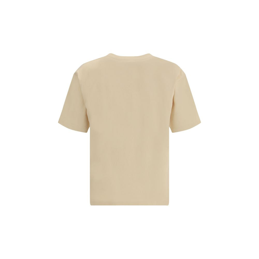 T-Shirt Valentino Crème en Coton - Coupe Classique avec Imprimé Graphique