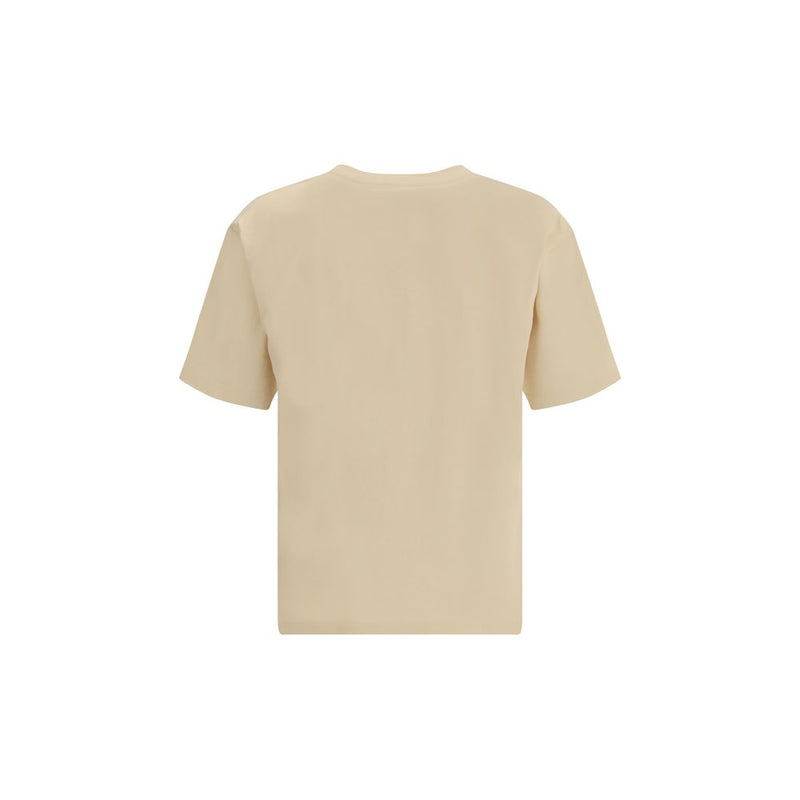 Valentino Cream Cotton T-Shirt - Regular Fit with Graphic Print