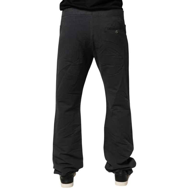 Jean Just Cavalli noir coupe droite taille mi-haute