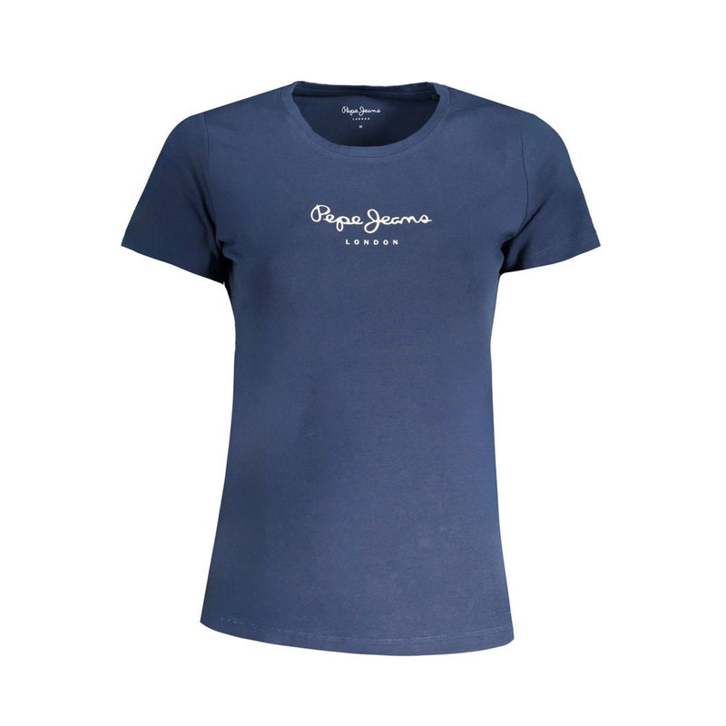 T-shirt Pepe Jeans bleu en coton pour femme