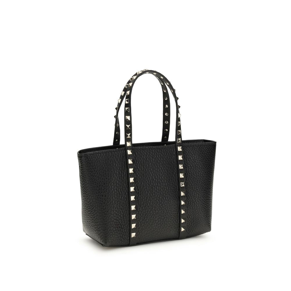 Sac à épaule Valentino Garavani en cuir de veau noir Bos Taurus