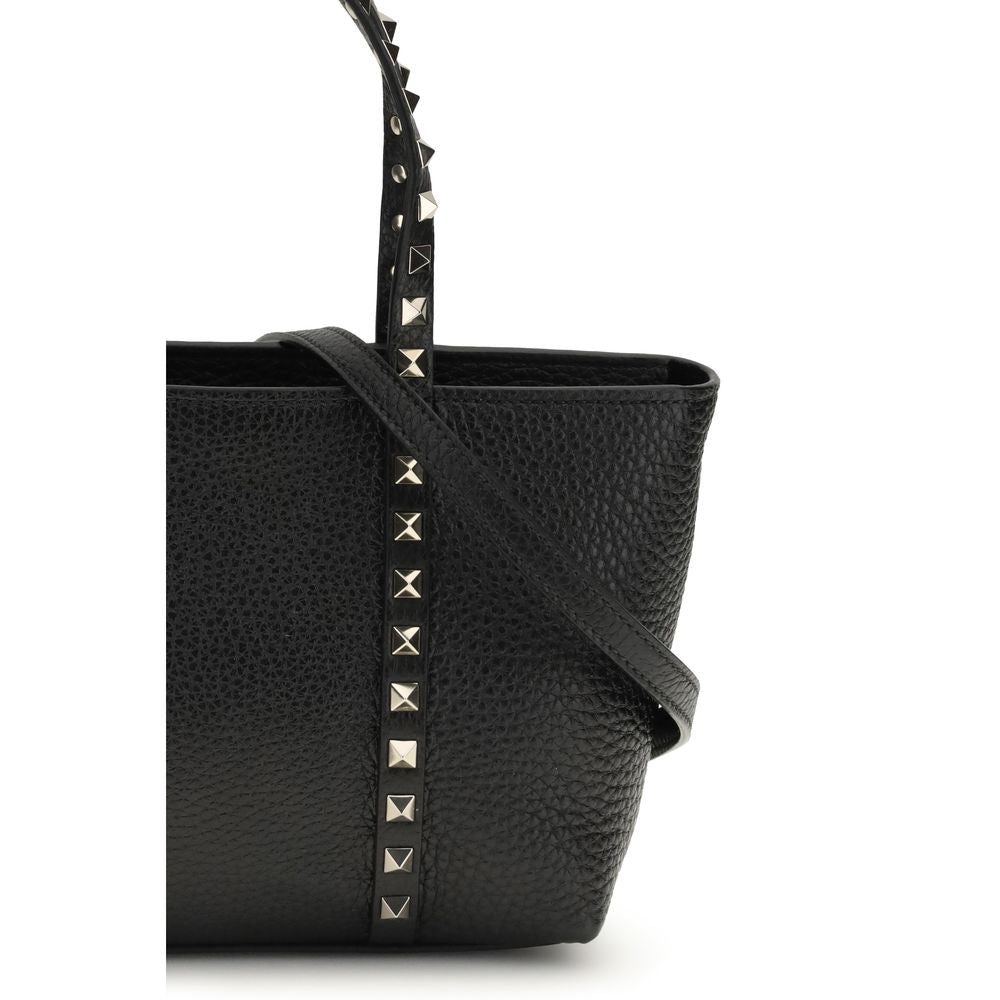 Sac à épaule Valentino Garavani en cuir de veau noir Bos Taurus