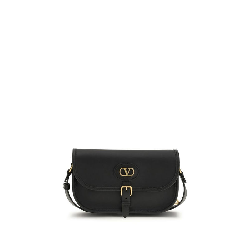 Sac à épaule Valentino Garavani en cuir de veau noir