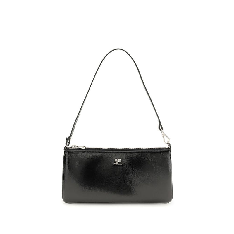 Courrèges Black Cowhide Shoulder Bag - Elegant & Versatile