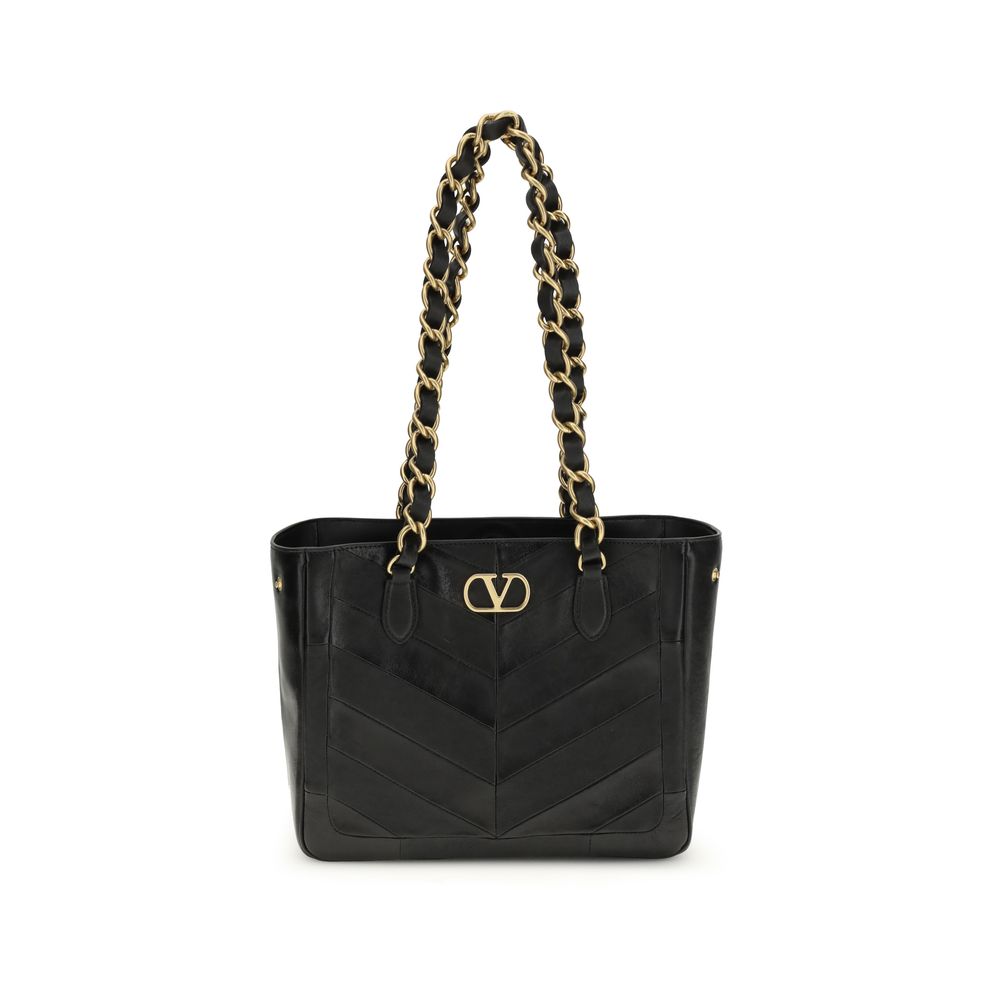 Sac à épaule Valentino Garavani en cuir nappa noir