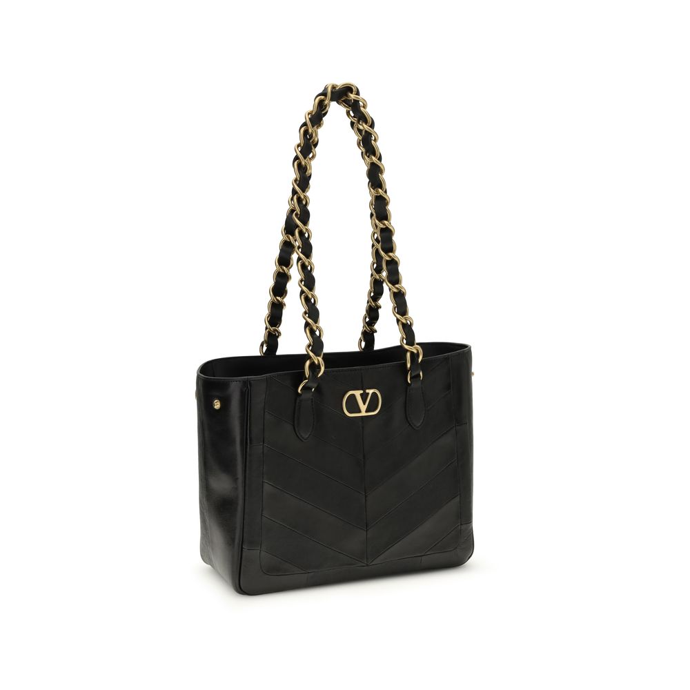 Sac à épaule Valentino Garavani en cuir nappa noir