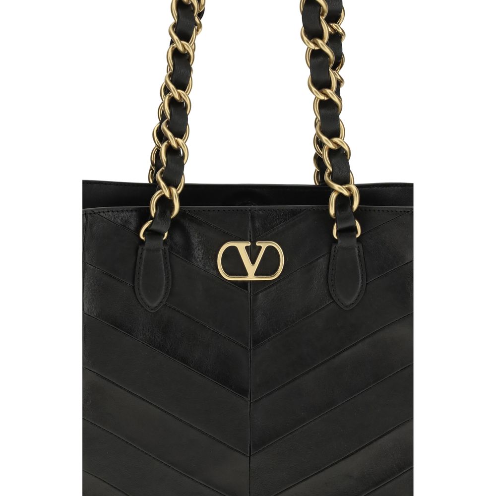 Sac à épaule Valentino Garavani en cuir nappa noir
