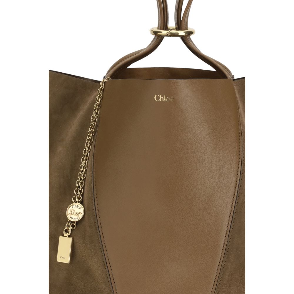 Chloé Beige Leather Shoulder Bag - Spin Model