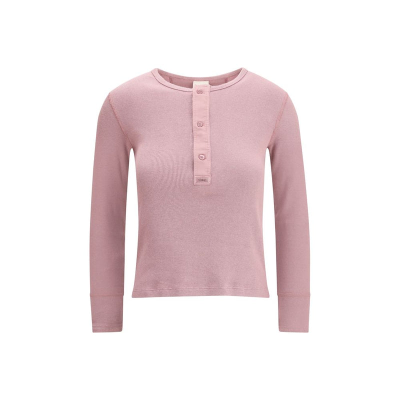 Chloé Multicolor Cotton Henley Shirt