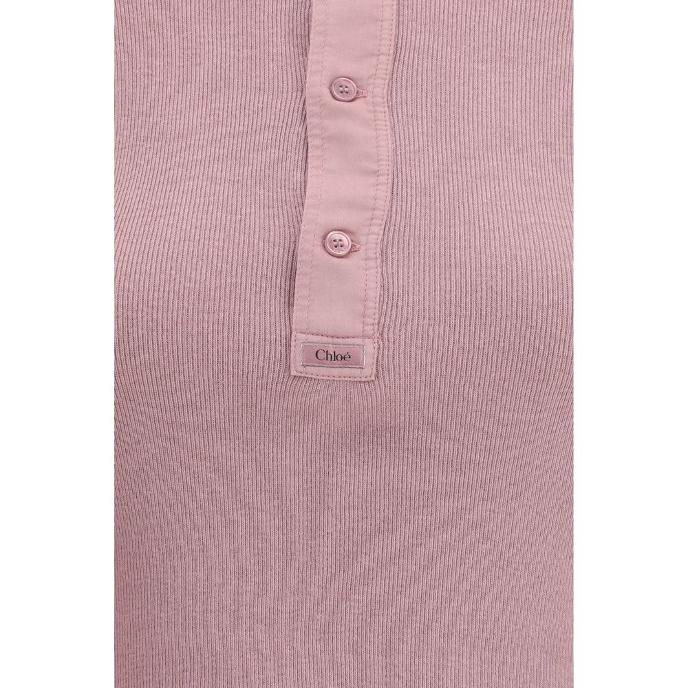 Chloé Multicolor Cotton Henley Shirt