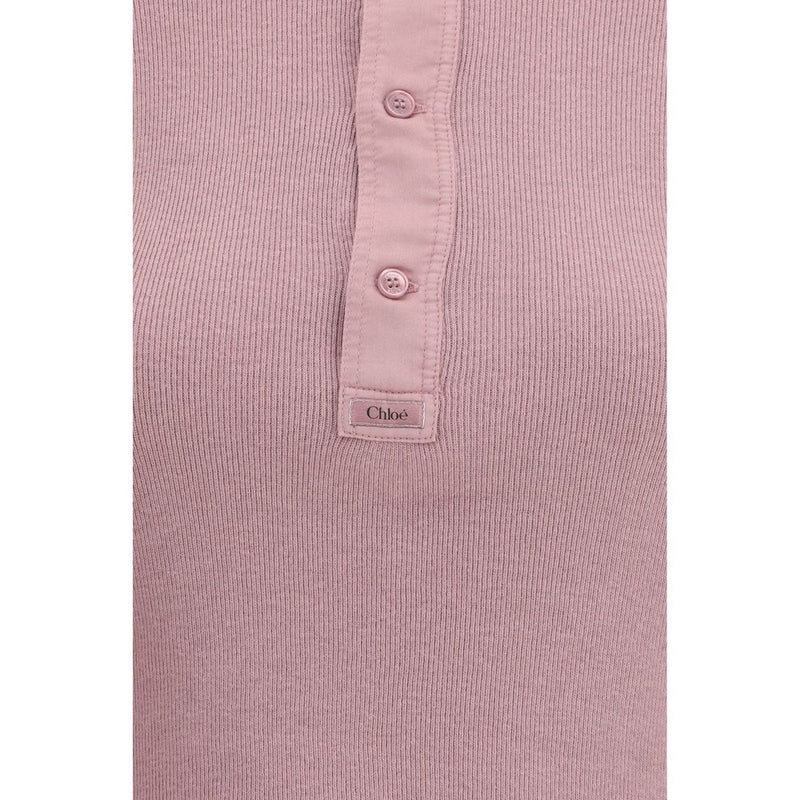 Chloé Multicolor Cotton Henley Shirt