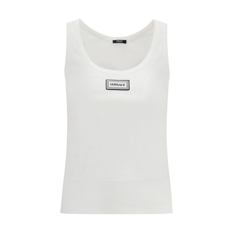 Versace White Cotton Top