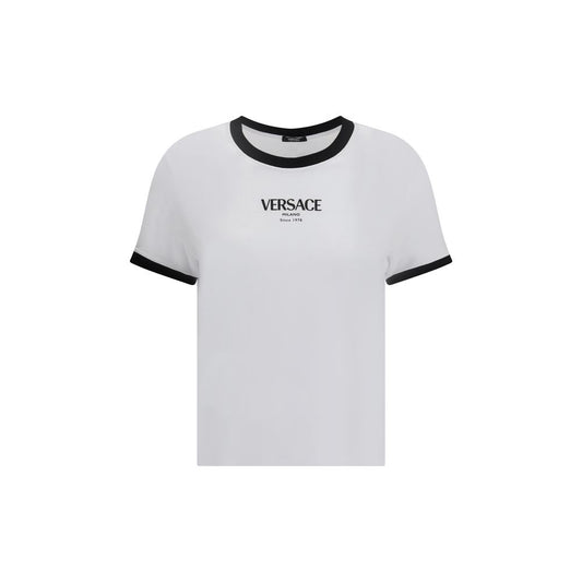 T-shirt Versace en viscose blanche