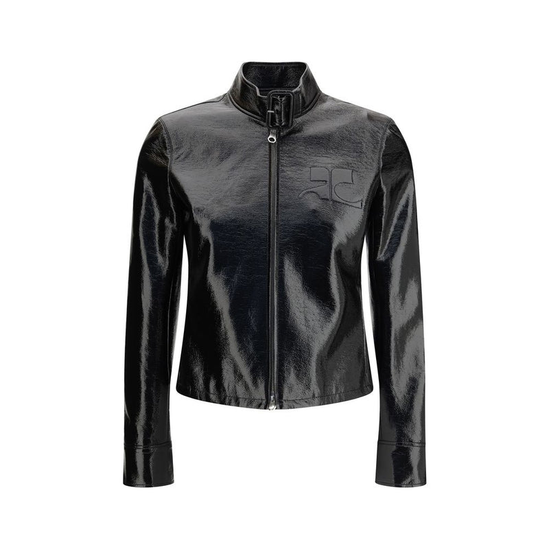 Courrèges Black Cotton Full-Length Jacket - City Vinyl