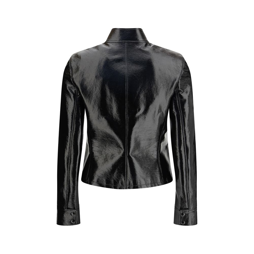 Courrèges Black Cotton Full-Length Jacket - City Vinyl